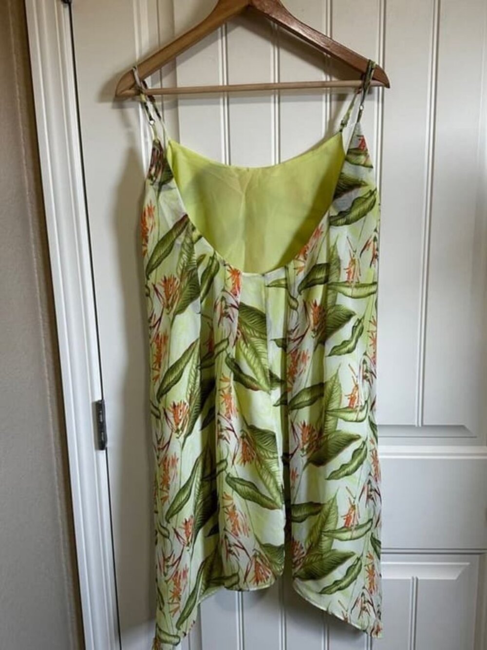 Tropical Print Dress Sleeveless